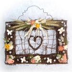 素焼きとの組み合わせがかわいいフレーム